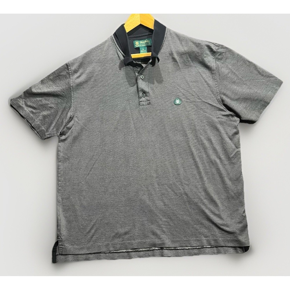Brooks Brothers Polo Shirt Men XL Gray St Andrews Links Golf 100%‎ Cotton - Picture 1 of 10